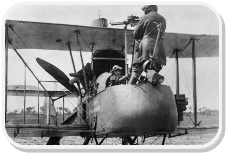 Royal British Flying Corp preparing for battle, 1916.